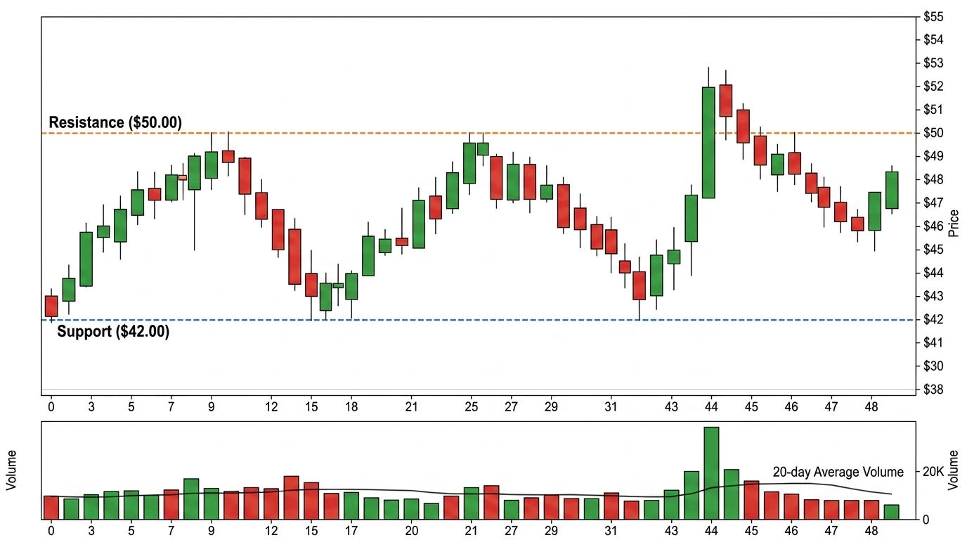 Wyckoff Analysis: Evaluating a Breakout Above Resistance and Subsequent Range Re-entry